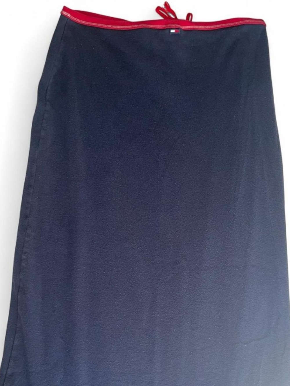Tommy Jeans Maxi Skirt in Navy with Red Trim